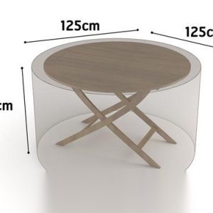 FUNDA MESA REDONDA VISON 125X1