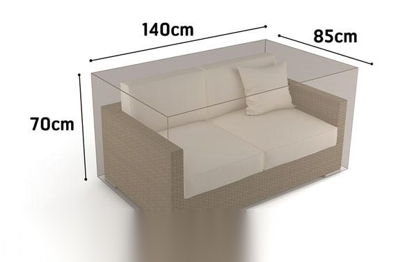 FUNDA SOFA 2 PLAZAS VISON 140X