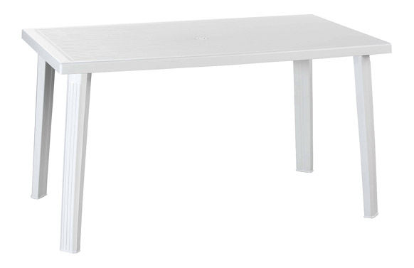 MESA RESINA DOMINGO BLANCO 130