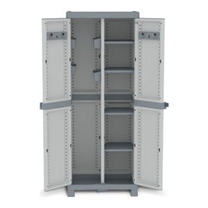 ARMARIO RESINA ESCOBERO GRIS W