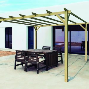 PERGOLA MADERA PINO MACIZO IRI