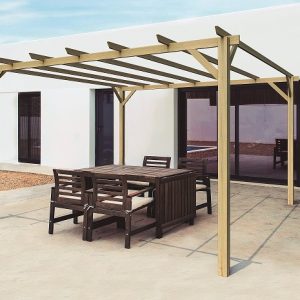 PERGOLA MADERA PINO MACIZO IRI