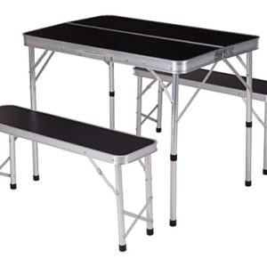 MESA CAMPING PLEGAB + 2 BANCOS