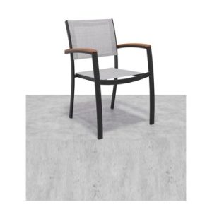 SILLON ALUMINIO TEXTILENE GRIS