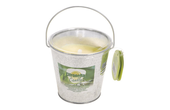 VELA CITRONELA CUBO METAL 10X1