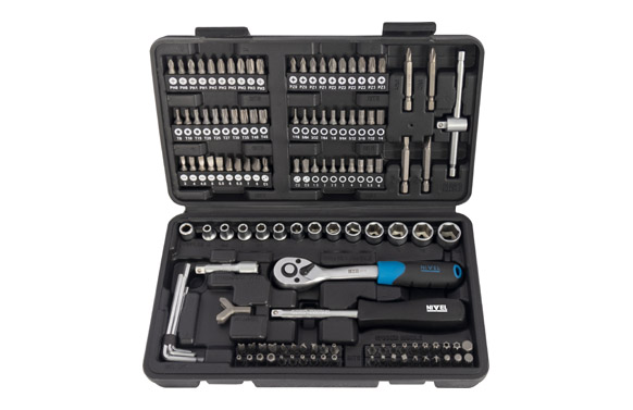 MALETIN VASOS/PUNTAS 1/4″ 130P