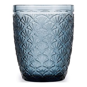 VASO GRABADO RUSTICO 24 CL AZU
