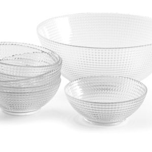 ENSALADERA CRISTAL + 6 BOLS SE