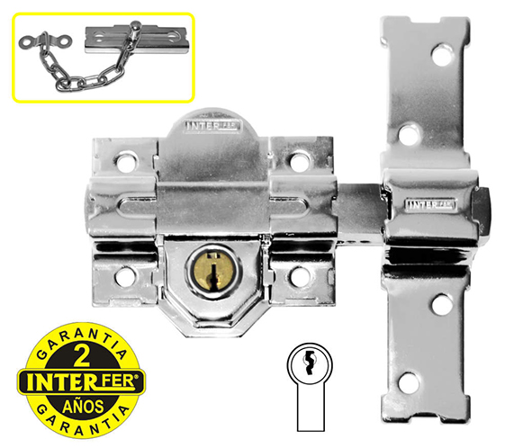 CERROJO 31B CON CILINDRO 50MM