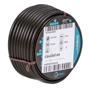 MICROTUBO FLEXIBLE NEGRO PARA