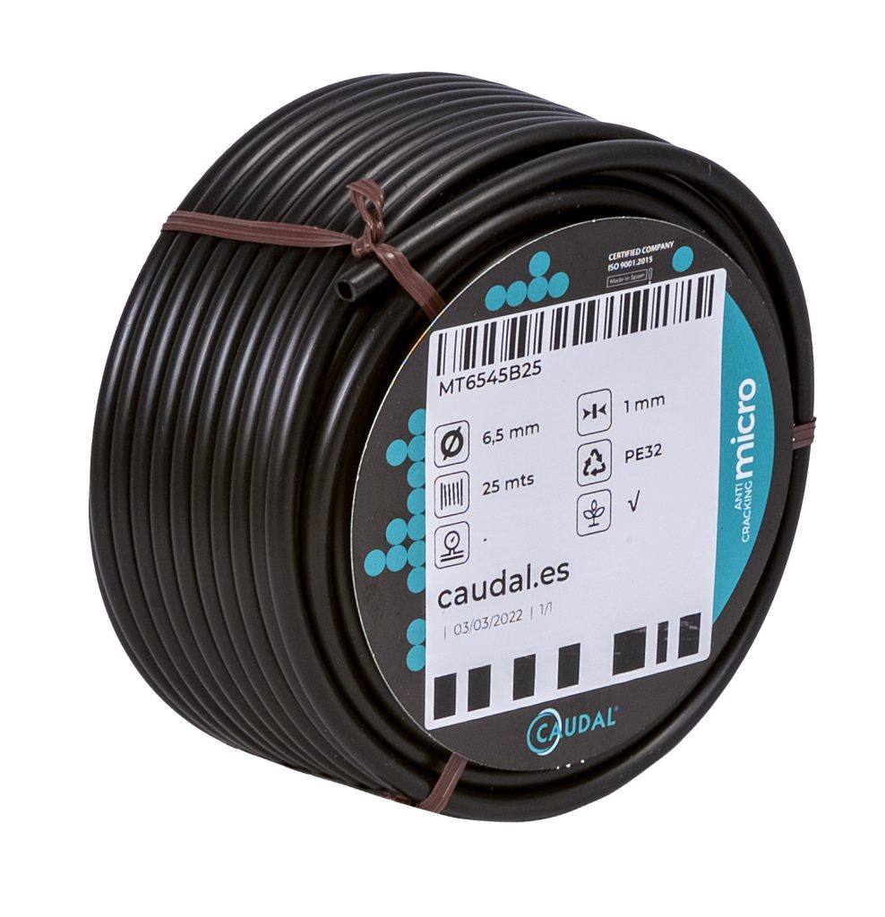 MICROTUBO FLEXIBLE NEGRO PARA