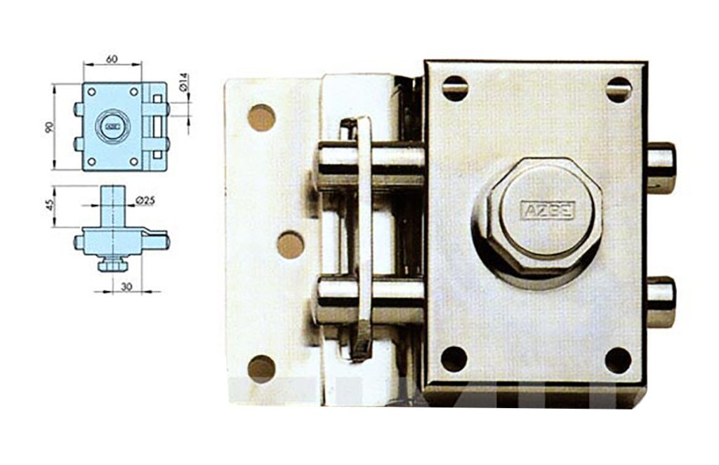CERROJO 16/0 CON BOTON INTERIO