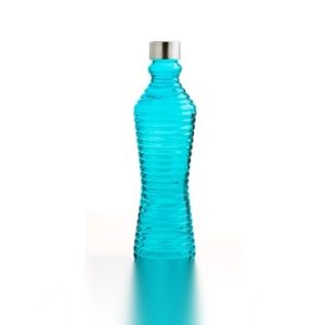 BOTELLA CRISTAL 1 L AZUL TURQU