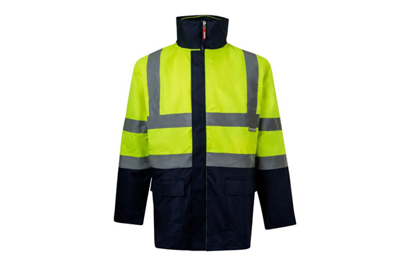 PARKA ALTA VISIBILI. MARINO/AM