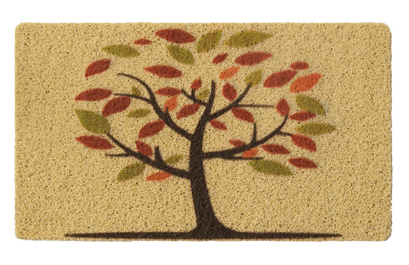 FELPUDO VINILO DECORADO ARBOL