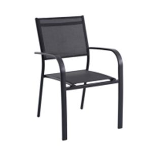 SILLON ALUM. TEXTILENE 4X4 NEG