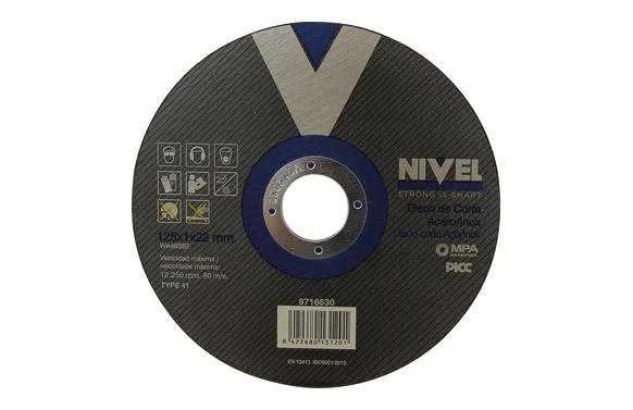 DISCO CORTE INOX 125x1x22MM NI
