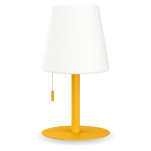LAMP SOBREMESA CONO AMARILLO A