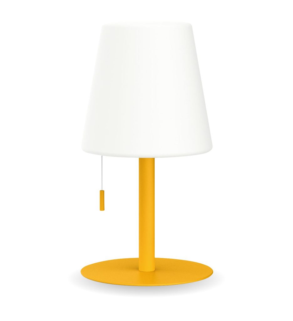 LAMP SOBREMESA CONO AMARILLO A