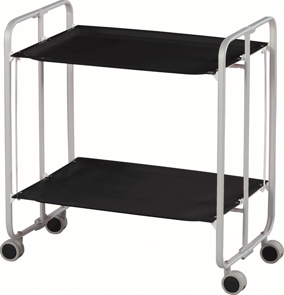 CARRO DE TE PLEGABLE GRIS/NEGR