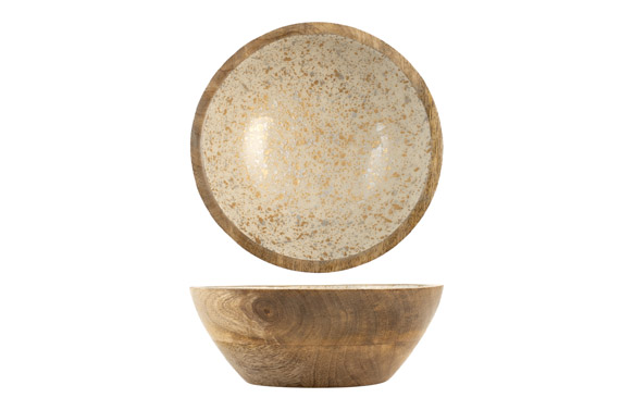 BOL MADERA DECORADO METALDROPS