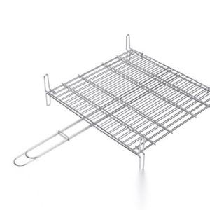PARRILLA DOBLE INOX 18/8 50X50