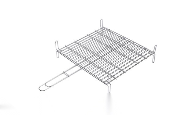 PARRILLA DOBLE INOX 18/8 50X50