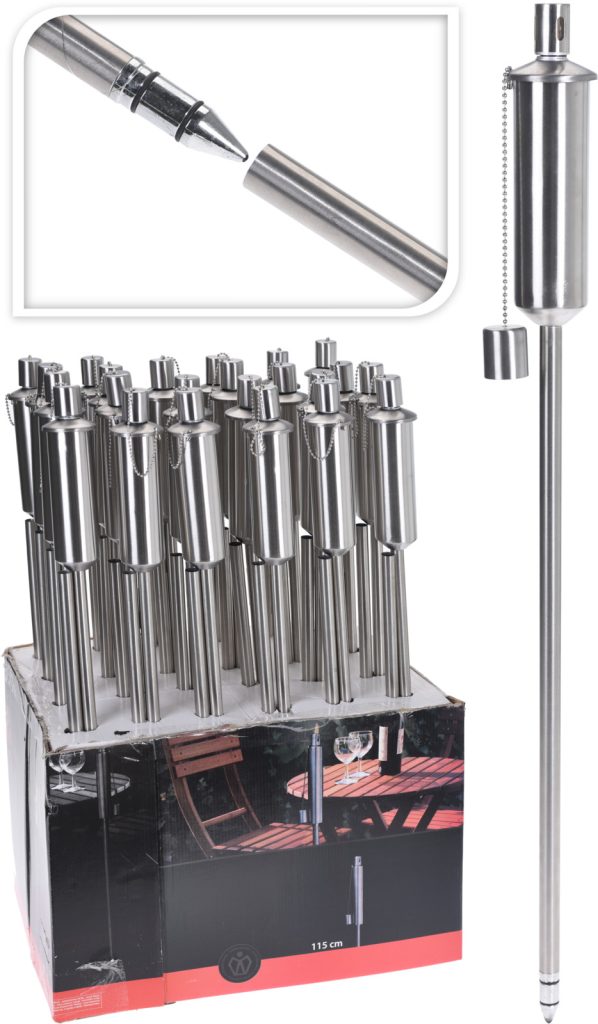 ANTORCHA ACERO INOX, 115 CM