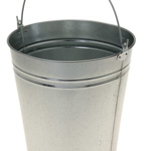 CUBO GALVANIZADO ASA MADERA 10