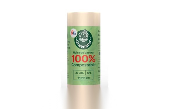 BOLSA BASURA 10 L 25U COMPOSTA