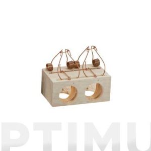 RATONERA MADERA 2 AGUJEROS Ø 3