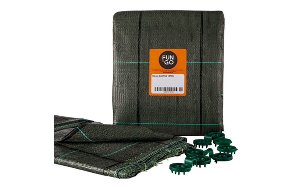 MALLA SUELO CAMPING VERDE 3X4