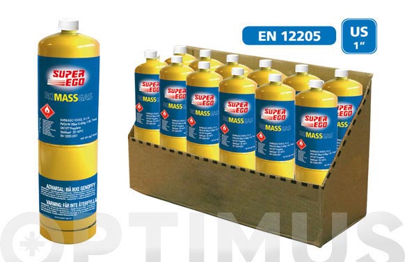 CARTUCHO GAS CON VALVULA 1000