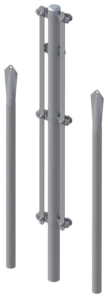 CONJUNTO POSTE ESQUINERO GALVA