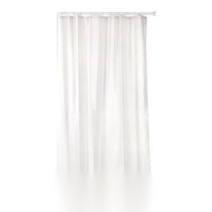 CORTINA BAÑO POLI BLANCO 140X2