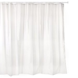 CORTINA BAÑO POLI BLANCO 200X2