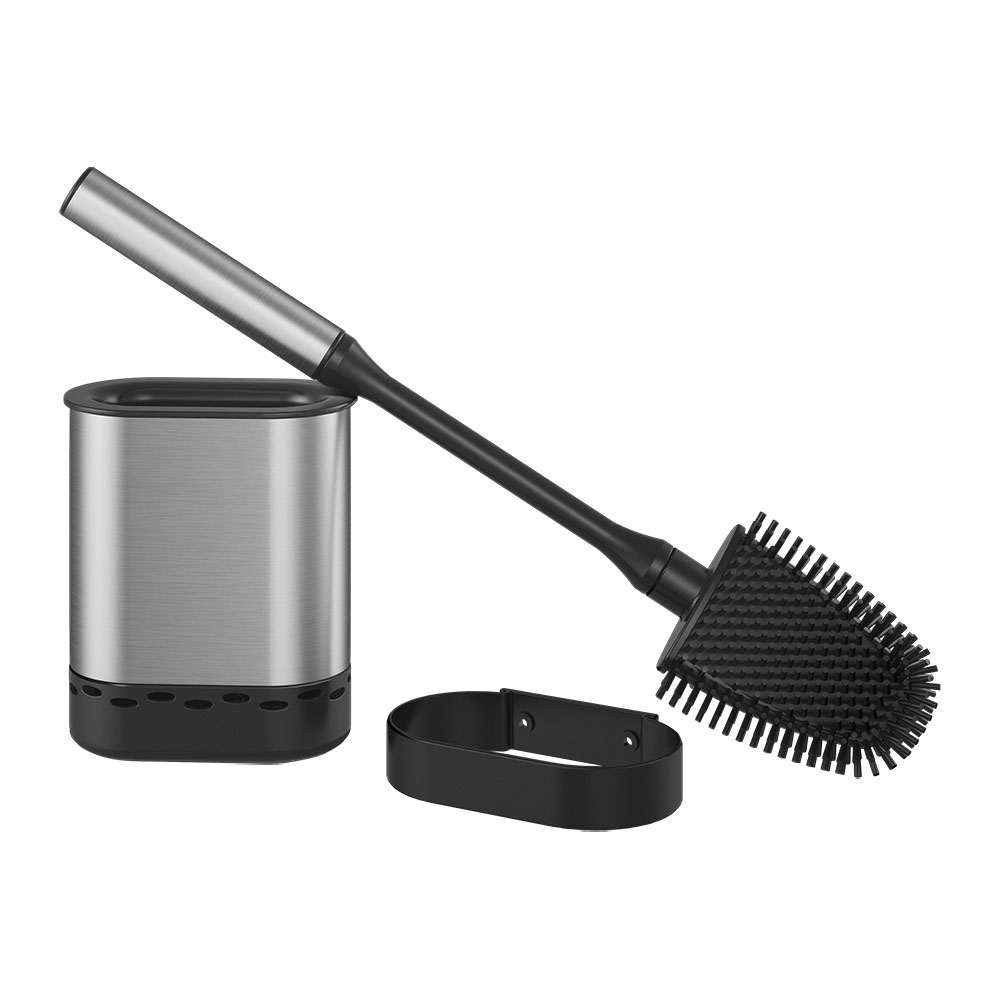ESCOBILLA WC NEGRO INOX 185519