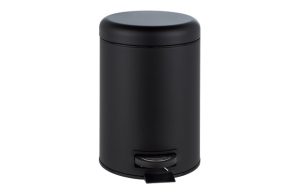 CUBO BAÑO CON PEDAL LEMAN NEGR