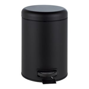 CUBO BAÑO CON PEDAL LEMAN NEGR