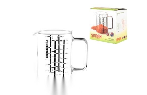 JARRA MEDIDORA VIDRIO 1L