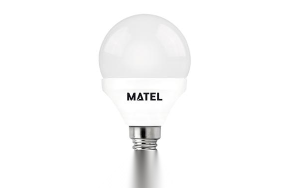 BOMBILLA ESFERICA LED E14 7W 7