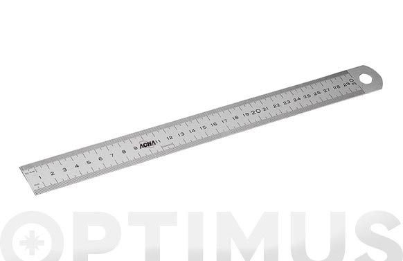 REGLA SEMI-RIGIDA INOX 0300X30