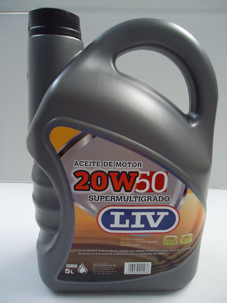 ACEITE MOTOR 5LT SAE50S-203 5