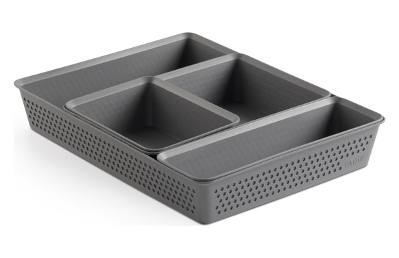 SET 4 ORGANIZADORES BOHOL GRIS