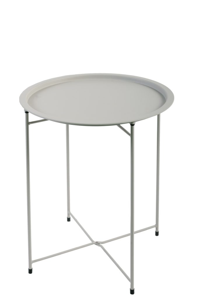 MESA AUXILIAR ACERO Ø 46 CM CR