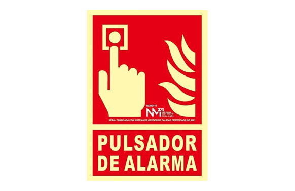SEÑAL PULSADOR DE ALARMA 1MM 2