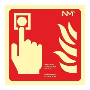 SEÑAL PULSADOR PVC 1MM 210X210