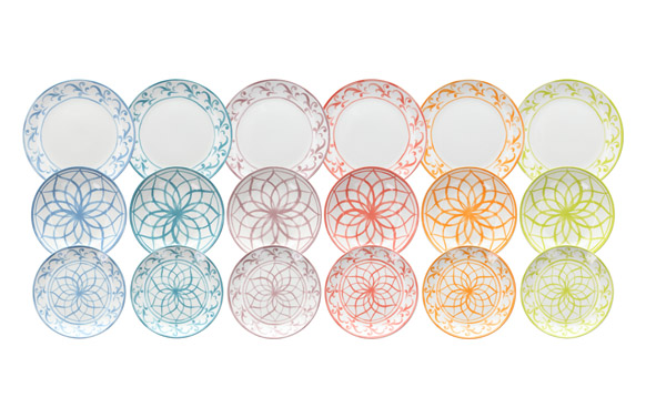 VAJILLA PORCEL.DECOR. 18 PZS L