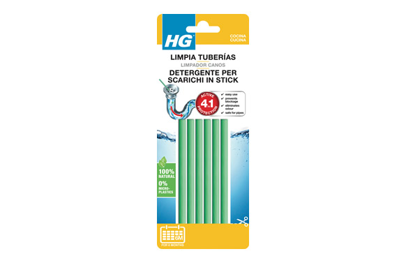 HG STICKS LIMPIA TUBERIAS 6UDS