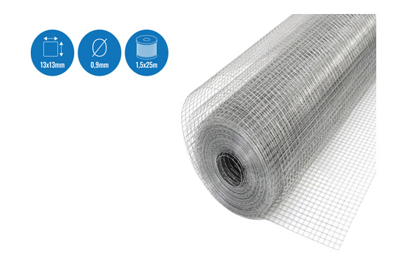 MALLA ELECTRO GALVA 13 X 13 1,